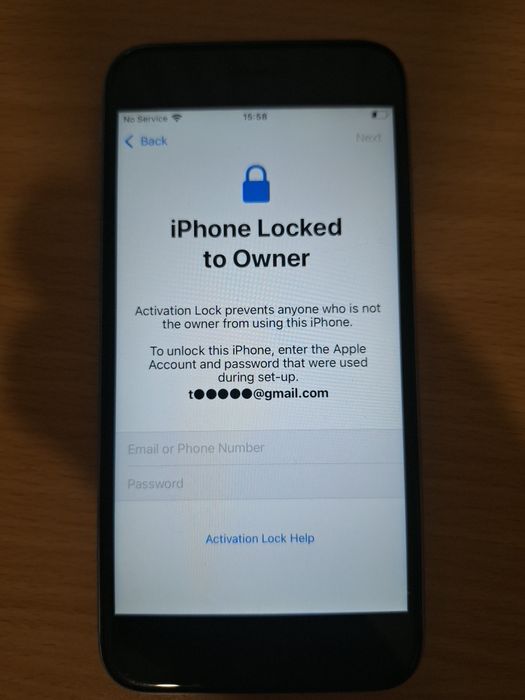 Iphone 6s заключен icloud