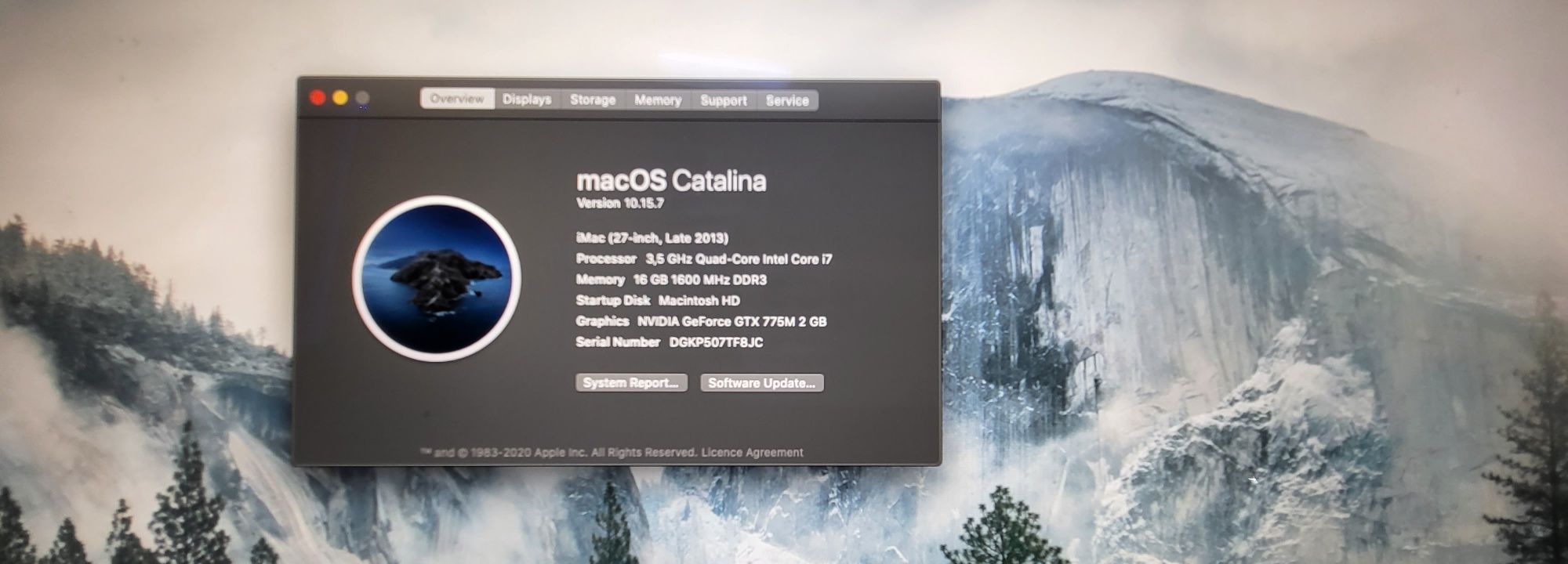 Imac 27 inch late 2013