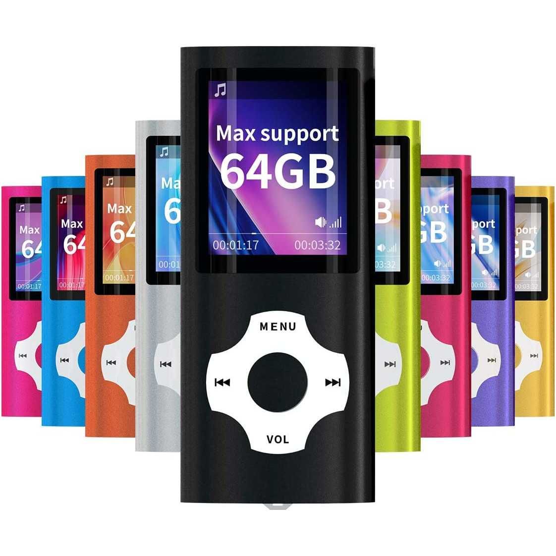 MP3/MP4 Player 64GB cu ecran LCD de 1,8 inch si suport  maxim  128GB