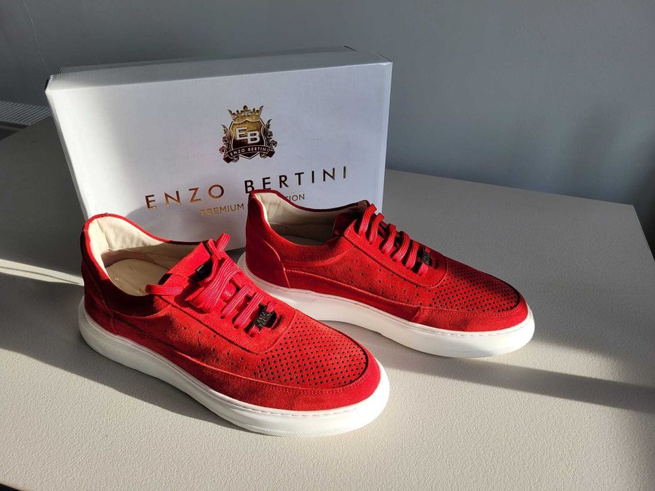 Pantofi Barbati ENZO BERTINI Piele / Rosii  / 42