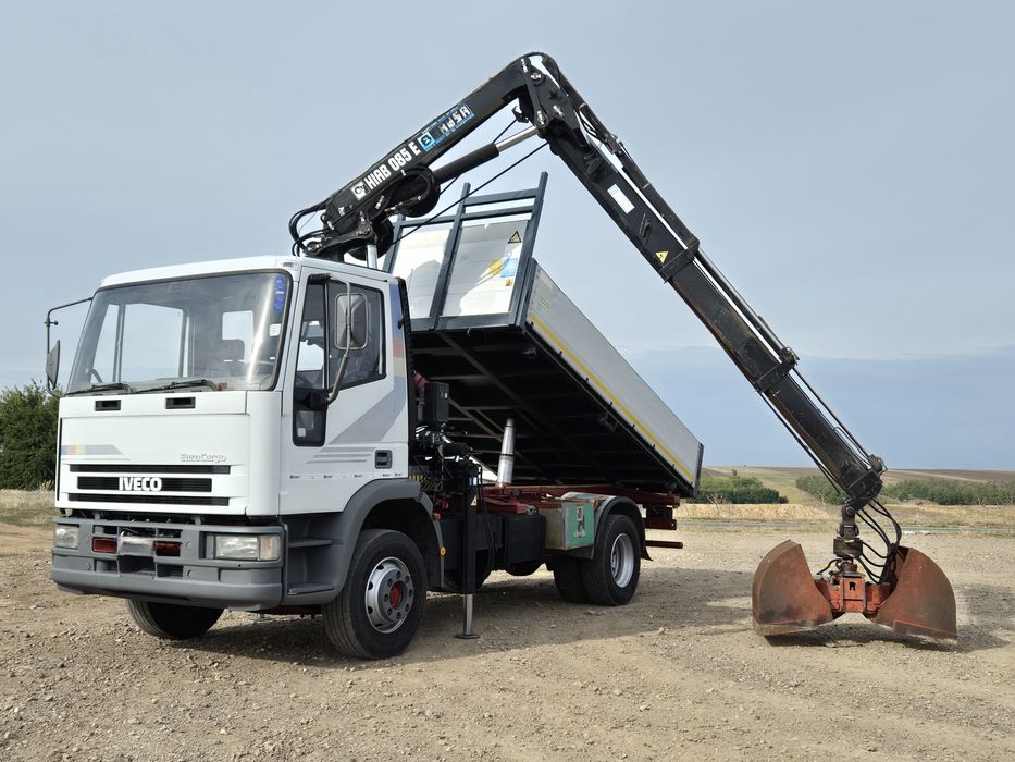 Iveco Eurocargo 13E180 ,Basculabil,Macara HIAB!!! Radiocomanda!!!