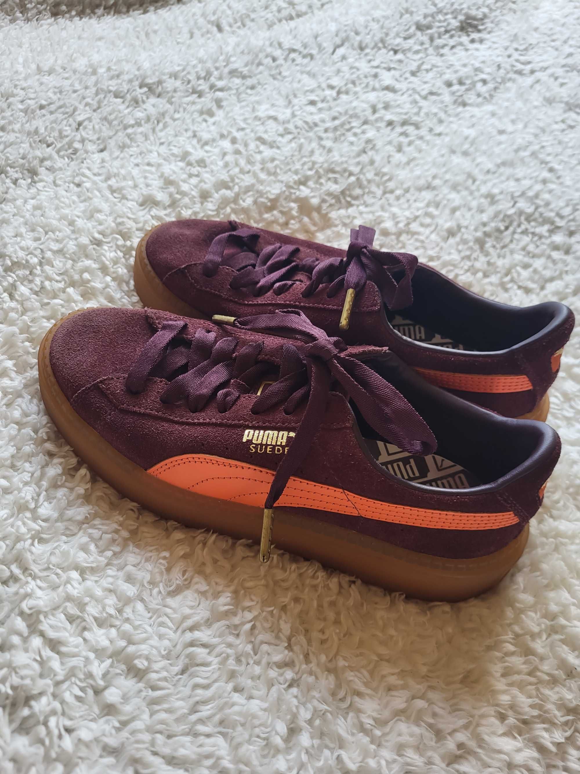 Puma Platform Trace Block Damă, VIOLET INCHIS / PORTOCALIU