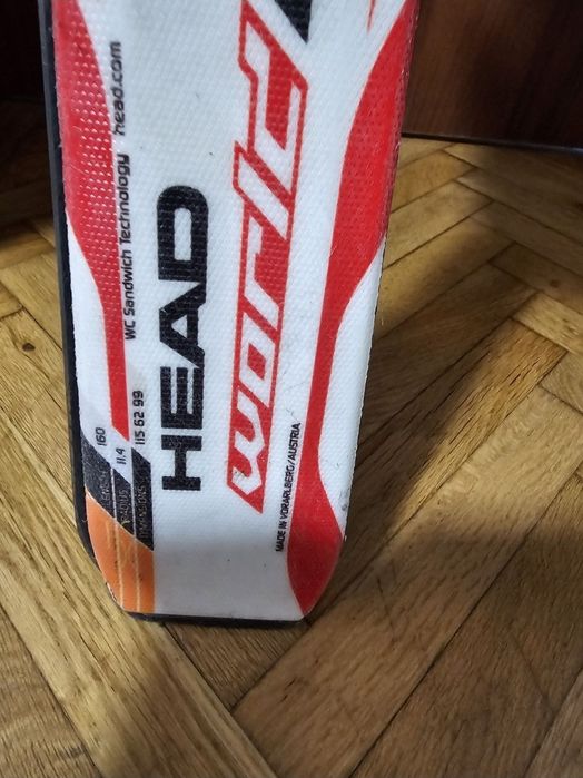 Schiuri head sl world cup 160 cm în stare foarte buna