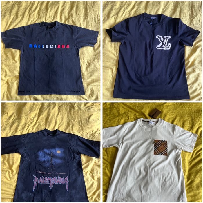Чисто нови тениски на Balenciaga/Burberry/LV