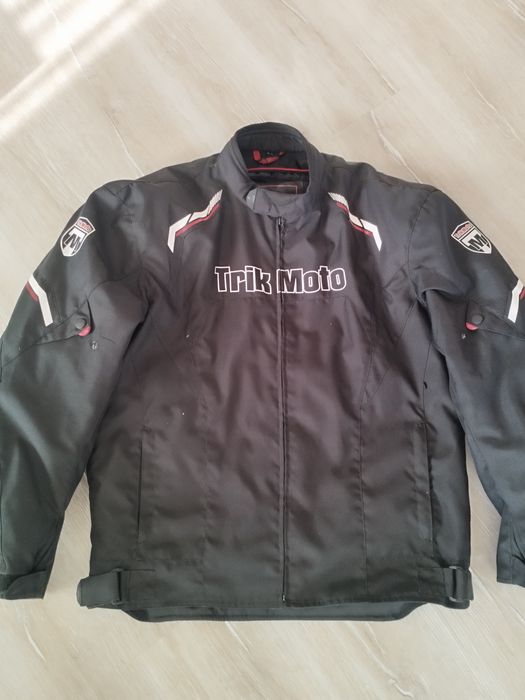 Мото екип с гащеризон, яке със сваляща подплата и обувки