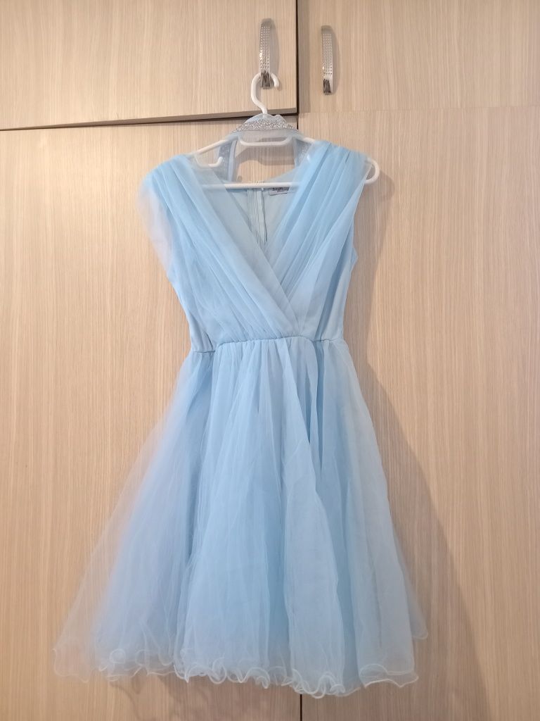 Rochie de ocazie albastru deschis
