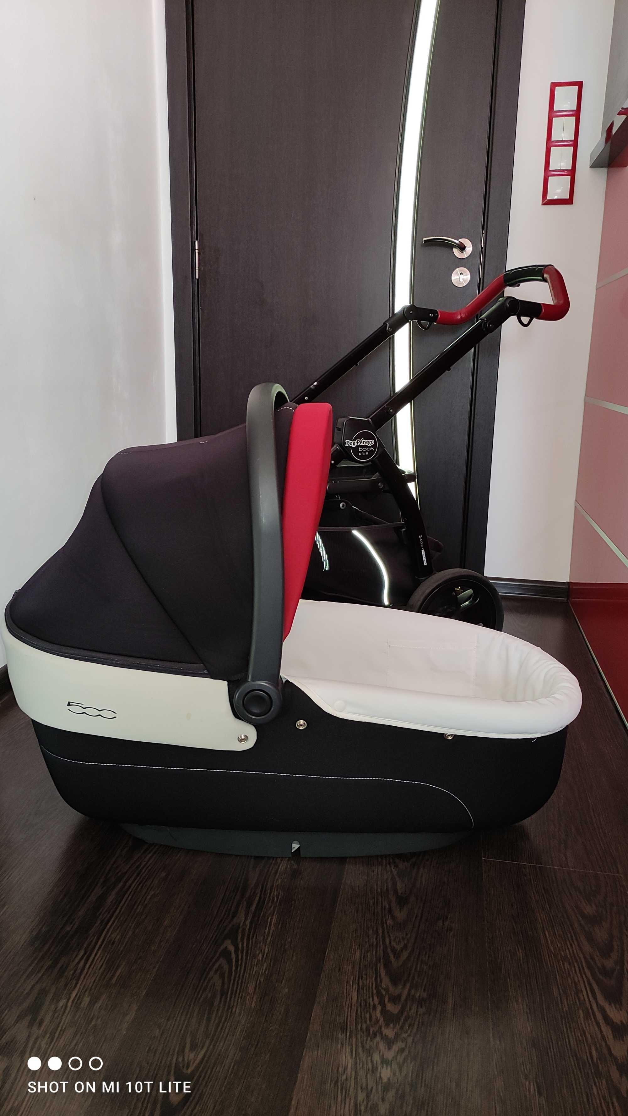 Бебешка Количка Peg Perego 3в1 BOOK PLUS FIAT 500 XL MODULAR