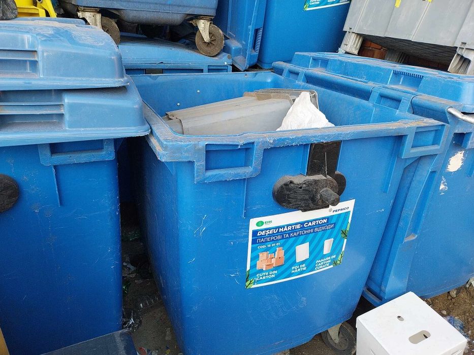 Cutii plastic - Cub - Boxpaleti - Pubelă/Tomberon gunoi