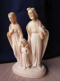 cadou rar Familia Sfanta - Maria,Iosif si Isus sculptura alabaster1960