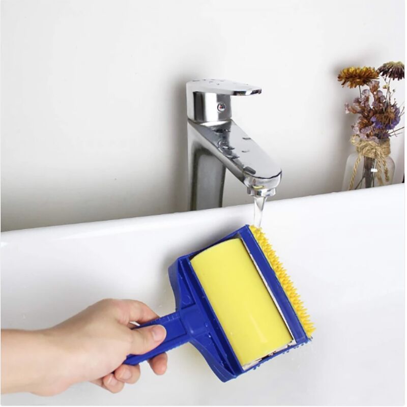 НЕМСКИ Миеща четка за обиране на косми и пр – WashingBrush + ЛЕД ФЕНЕР