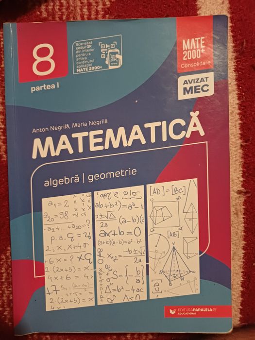 Culegere Matematica, Clasa a 8 a, Editura Paralela45