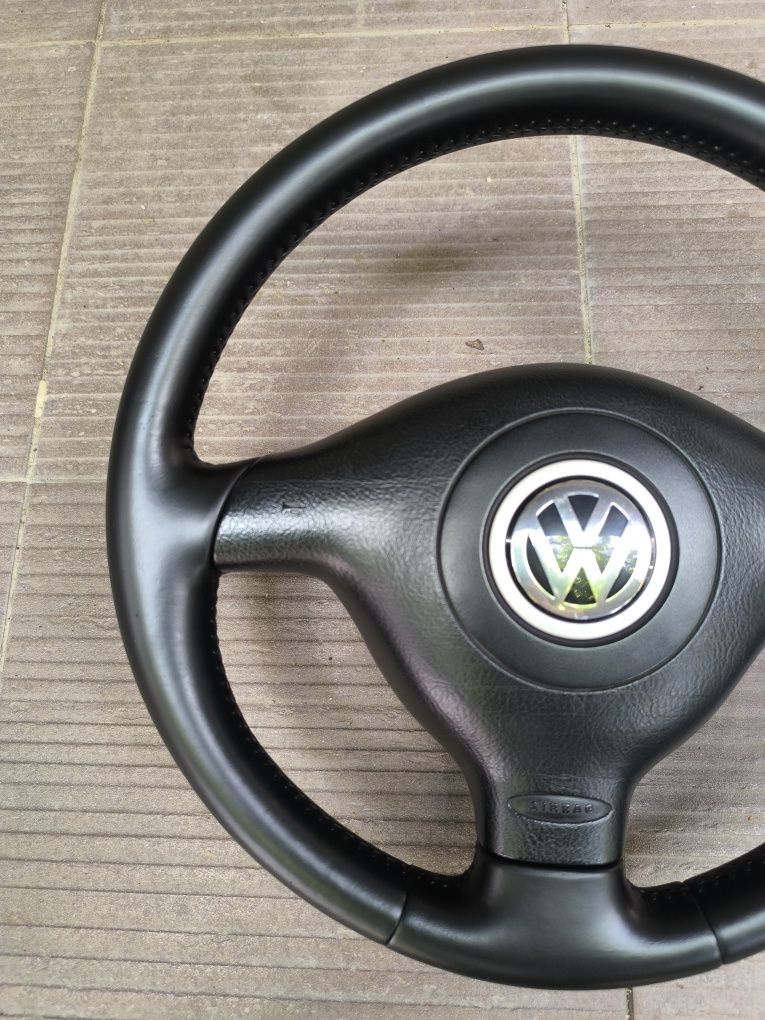 Volan original piele trei spite Vw Passat B5 Golf 4 Bora