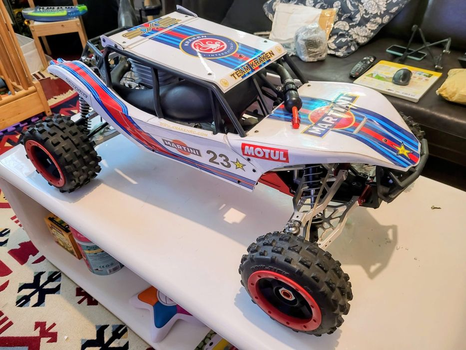 Automodel HPI Baja 65cc Taylor wheelie car benzina 1/5 unicat NOUA
