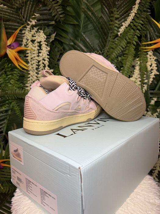 Lanvin Curb Suede Pink