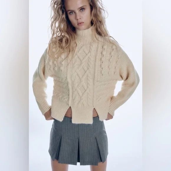 Pulover Zara crosetat