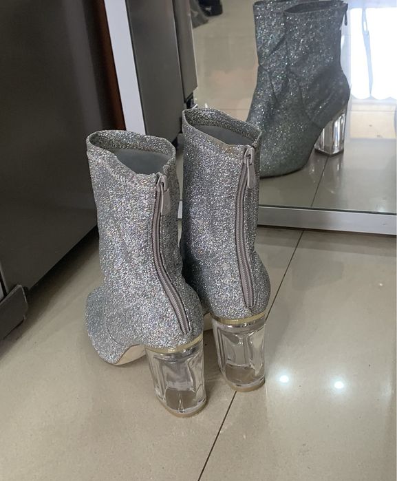 Ghete glitter cu sclipici