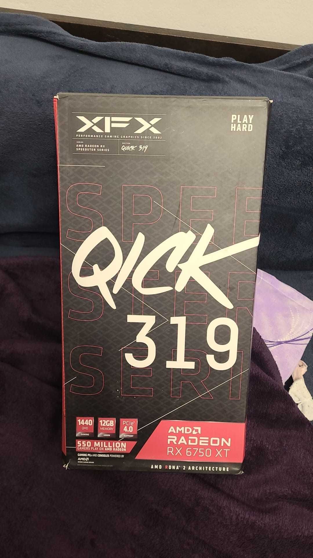 placa video AMD RX 6750 XT QUICK 319 de 12 gb  Edition -noua