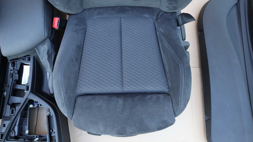 Салон БМВ 1 серия Ф20 BMW F20 Алкантара Антрацит