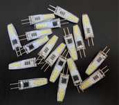 Set 18 x Becuri LED, G4, Lumina Rece, 6500K, 3W, 220V