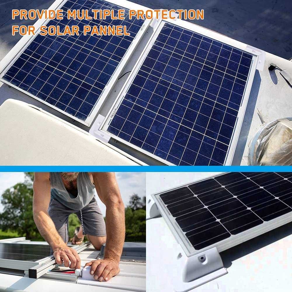 Set suport coltar fixare panou fotovoltaic rulota 6+1