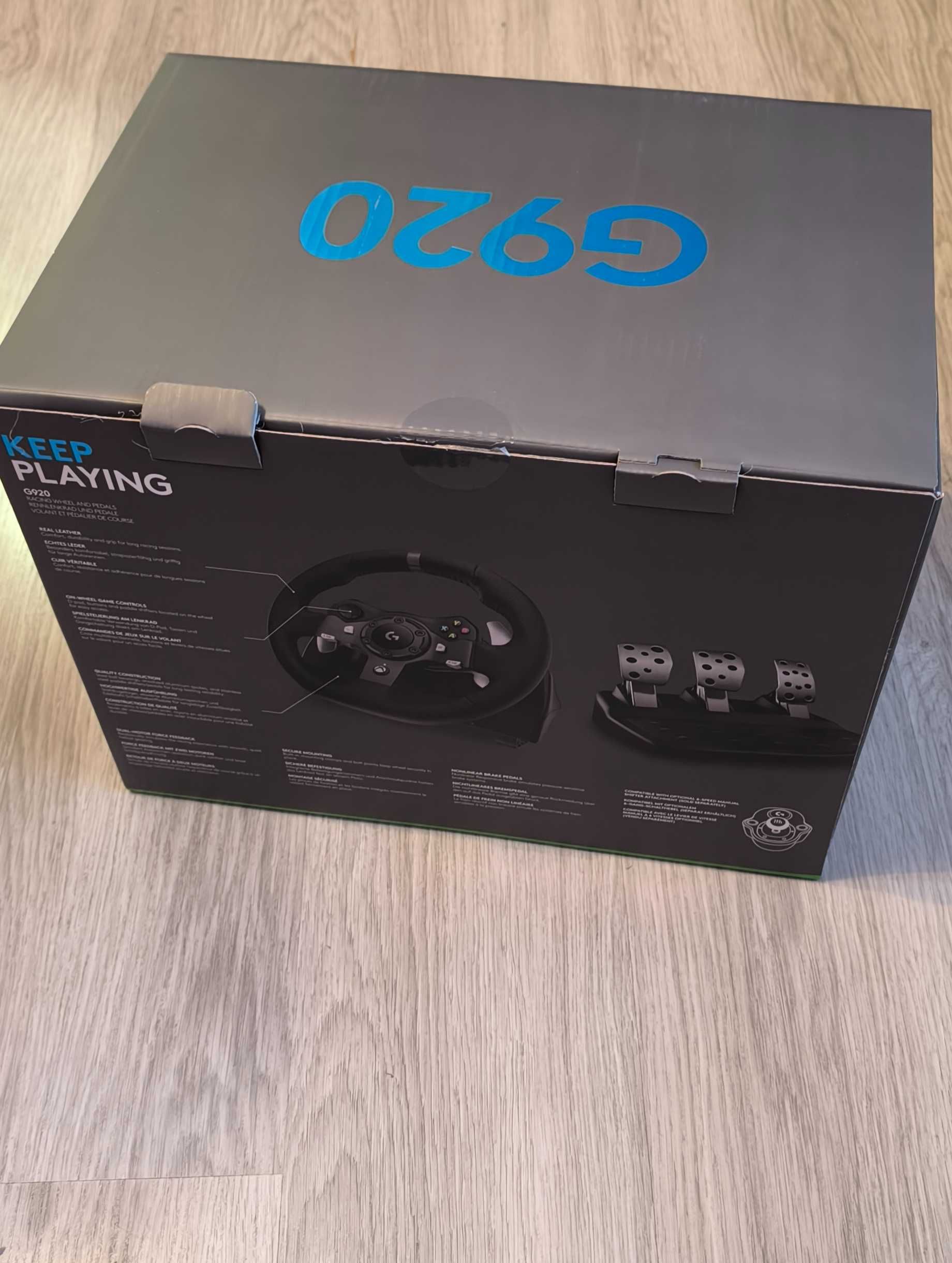 Logitech G920 за Xbox и PC КАТО НОВ !!!
