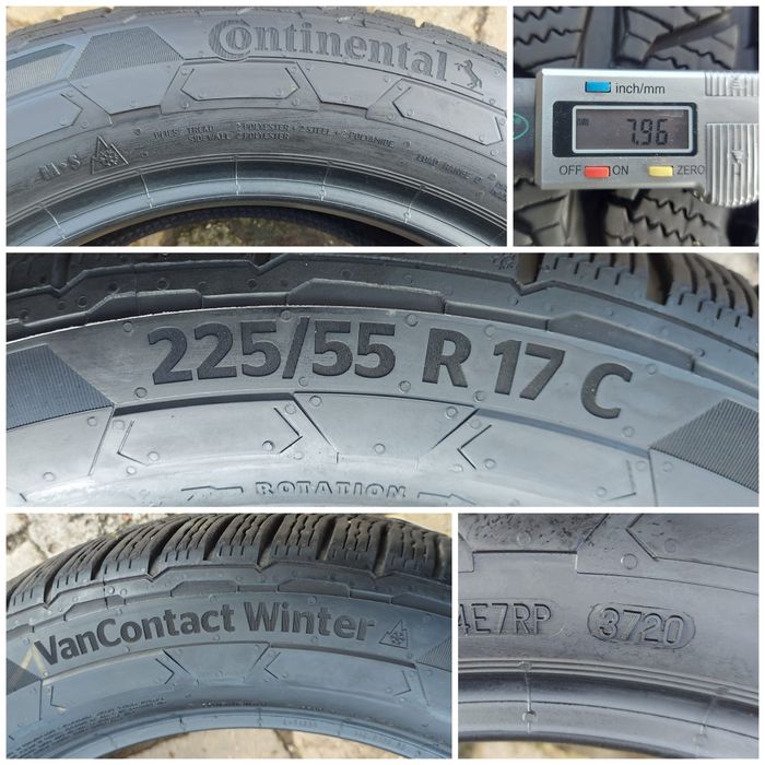 O bucată 225/215 60/55 R17C M+S iarnă - una Continental Semperit Falke
