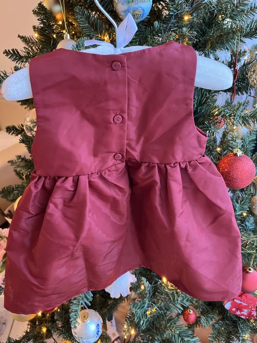 Нова червена коледна рокля HM