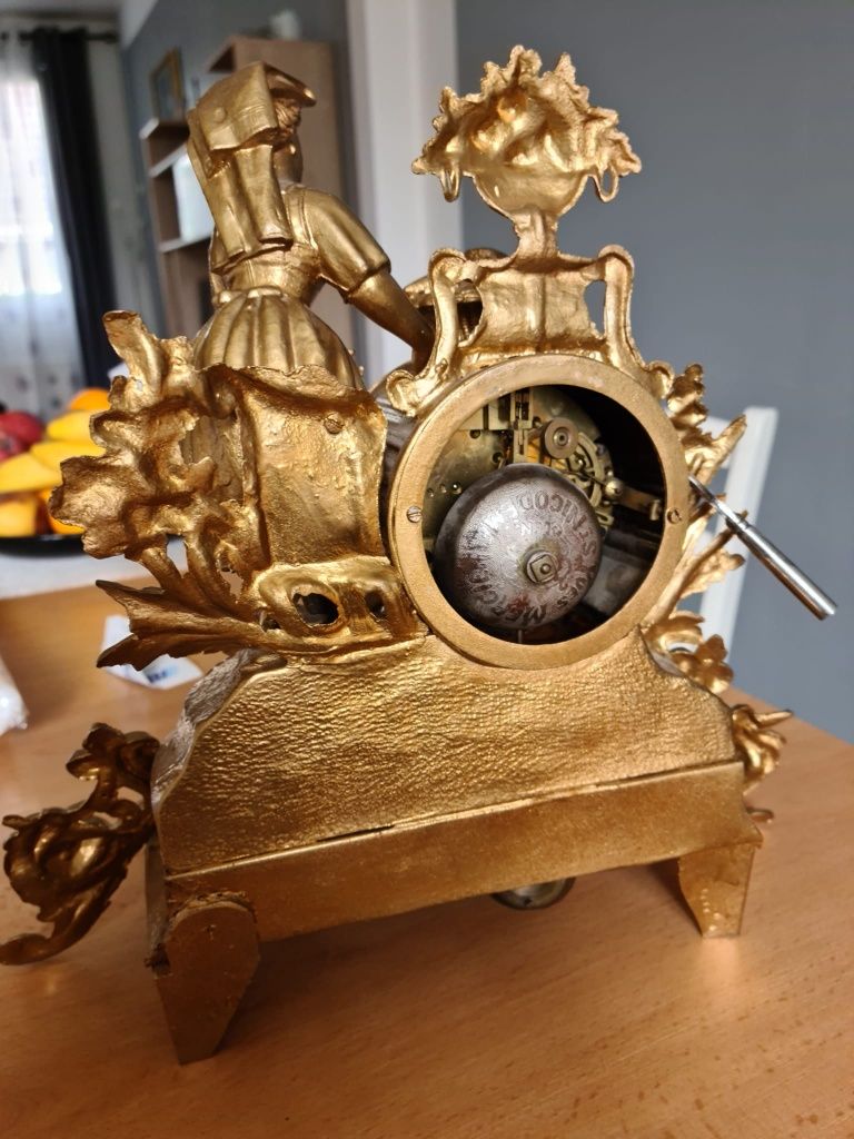 Ceas vintage/vechi de șemineu din anul 1855