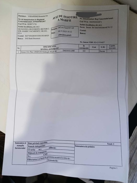 Honor X5c Plus 128 GB Negru nou sigilat