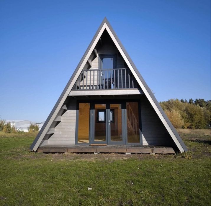 Cabane tip casa sau Aframe la cheie