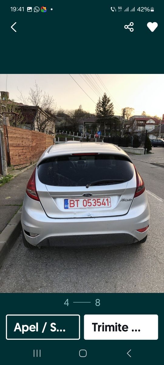 Motor cutie viteze turbina injectoare ford fiesta 1.4diesel 2012 Euro5