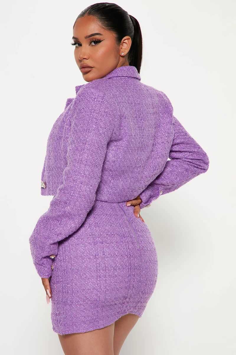 FASHION NOVA Комплект От Туид - Рокля и Болеро