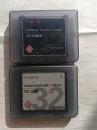 2 carduri de memorie Canon Compactflash (32 Mbx2)