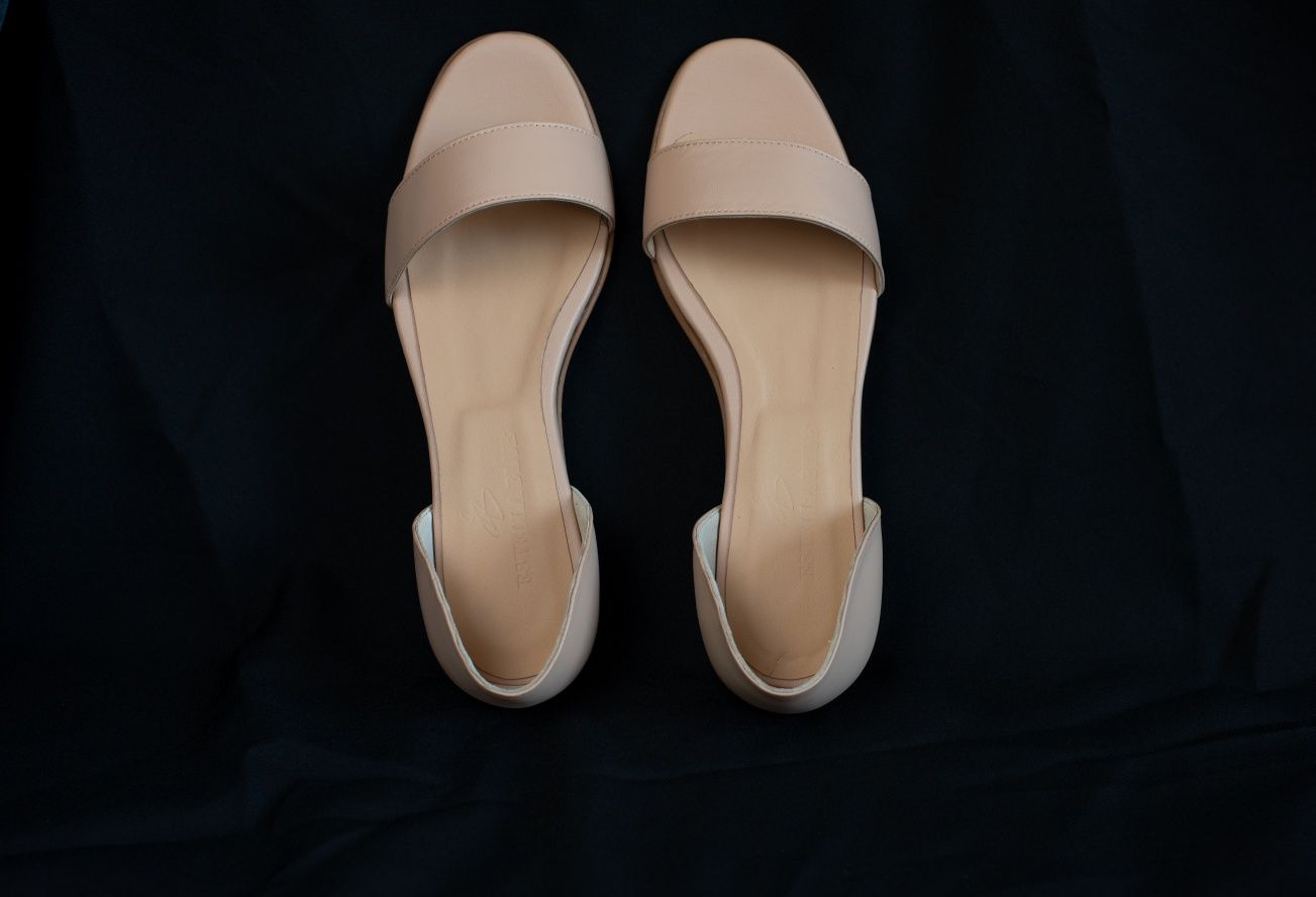 Sandale elegante personalizate, culoare nude