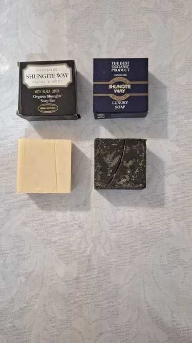 Мыло шунгитовое черное белое Shungite цена за одно мыло