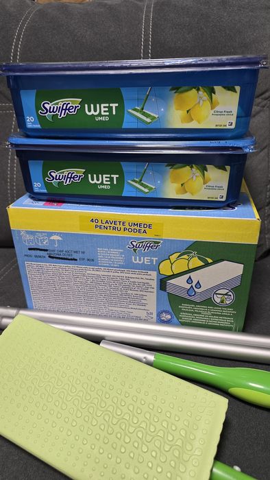 Базов комплект с мокър моп Swiffer