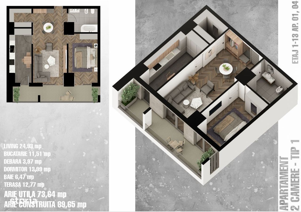 Apartament 2 Camere | Complex Rezidential | Shopping City Mall