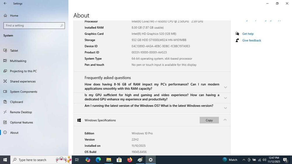 Лаптоп ASUS - 15,6'', RAM-8GB, HD-1TB