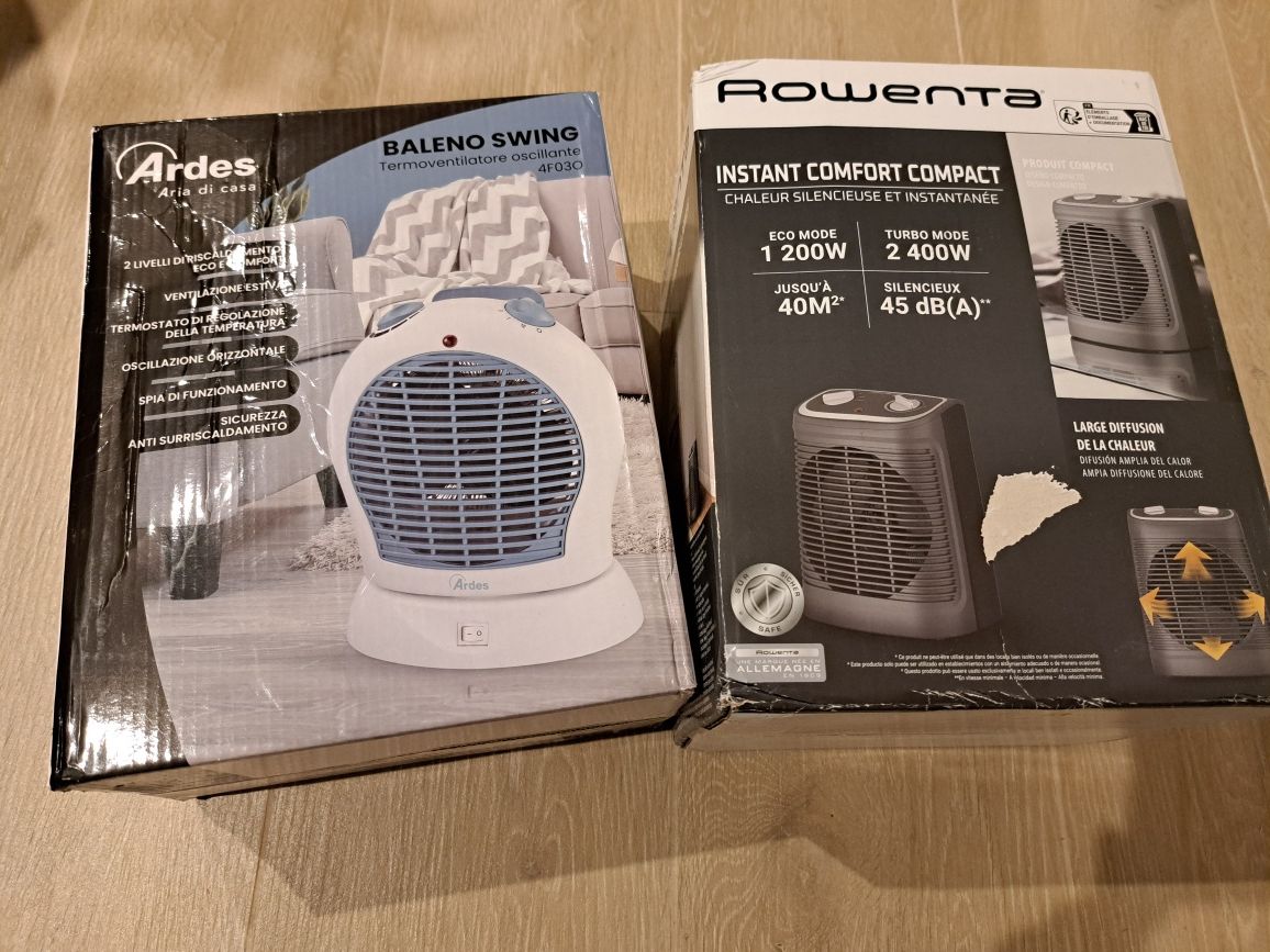 Aerotermă  Ardes 2000w, Rowenta 2400w, noi