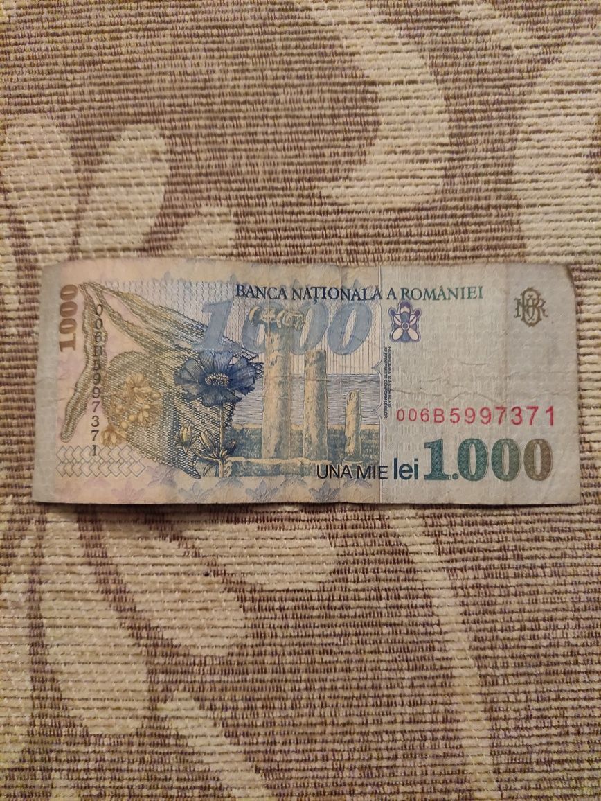 Bancnota de 1000 lei din anul 1998