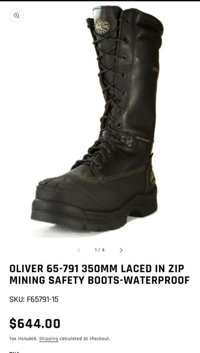 Работни ботуши със стоманено бомбе HONEYWELL OLIVER 65 .Номер 45