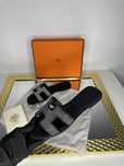 Papuci HERMES piele 39 cutie cadou