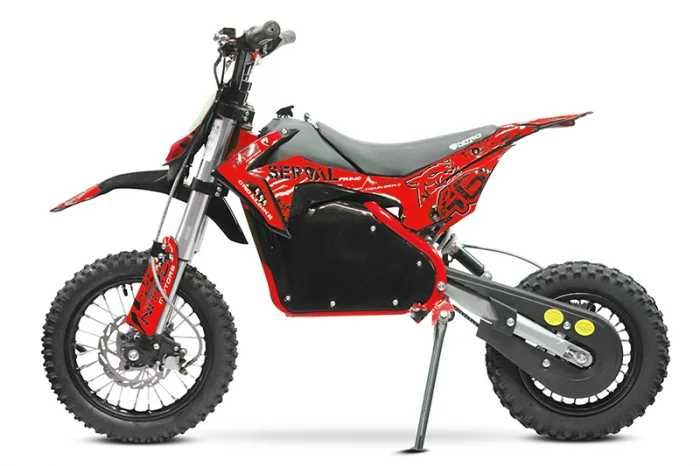 Motocicleta electrica copii 5-12 ani Nitro Prime 1200W 12/10 48V Rosu