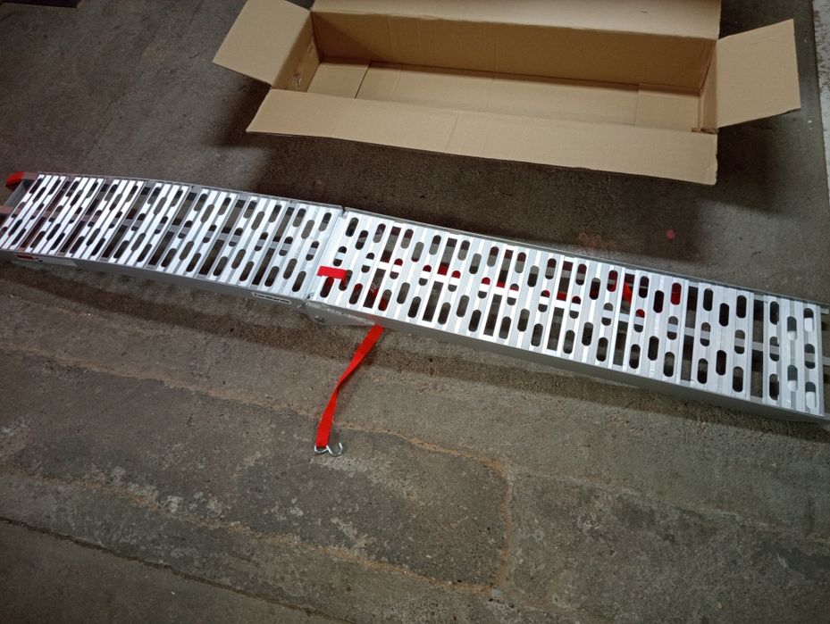 Rampă moto aluminiu 225 cm nouă