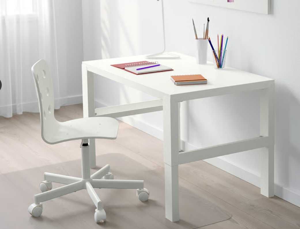 Birou reglabil IKEA PÅHL Birou, alb, 96x58 cm