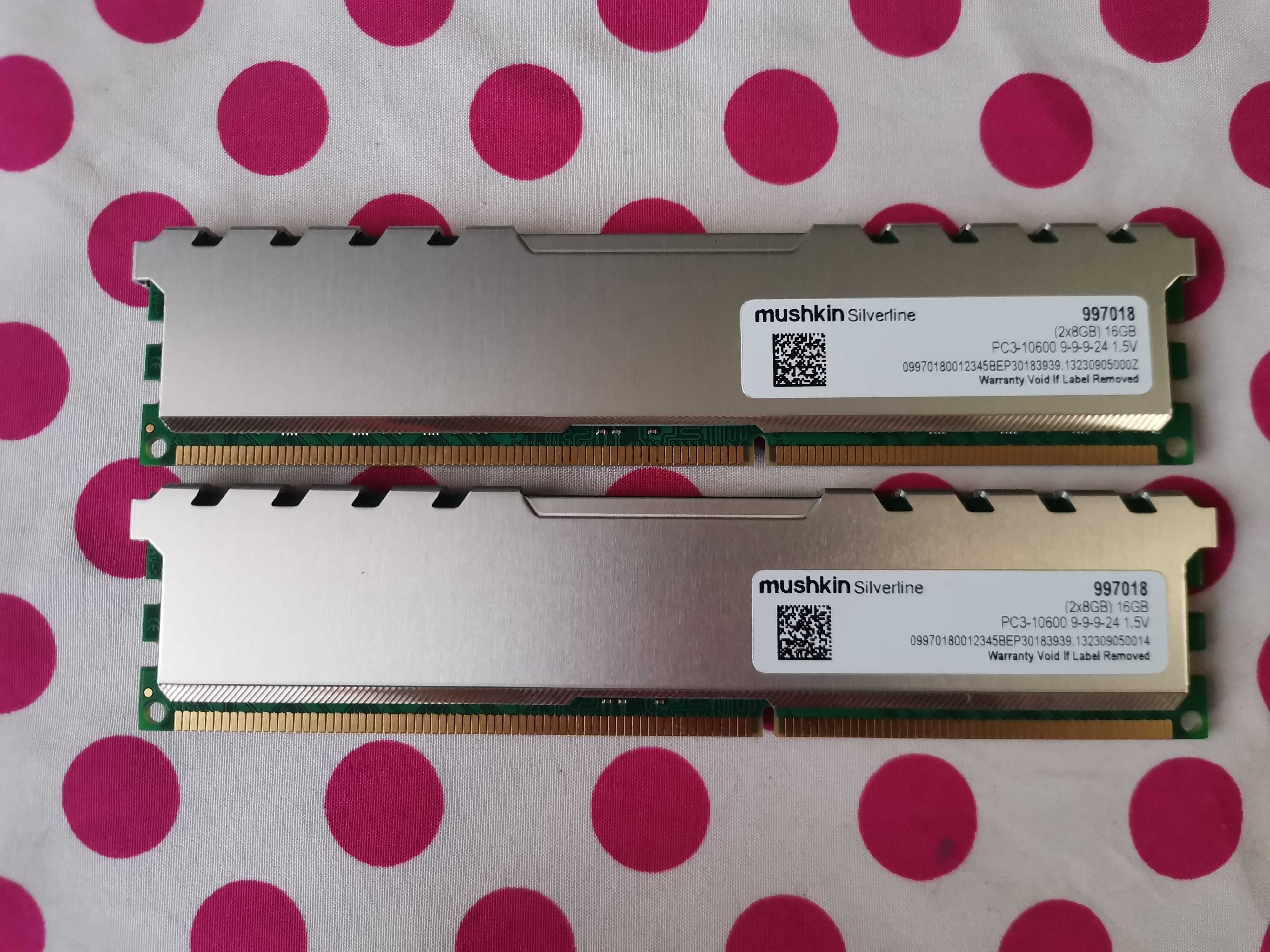 Kit Memorie Ram Mushkin Silverline 16 GB (2 X 8 GB) 1333 Mhz.