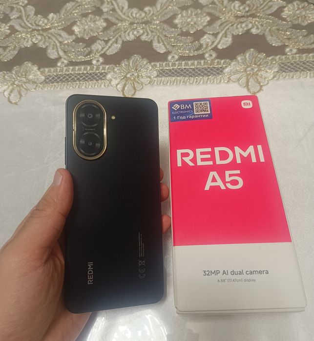 Xiaomi Redmi A5 64GB Black 2025 Karobka Holati Yaxshi Yengi Model 2025