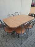 Vand set masa pentru bucatarie cu 6 scaune