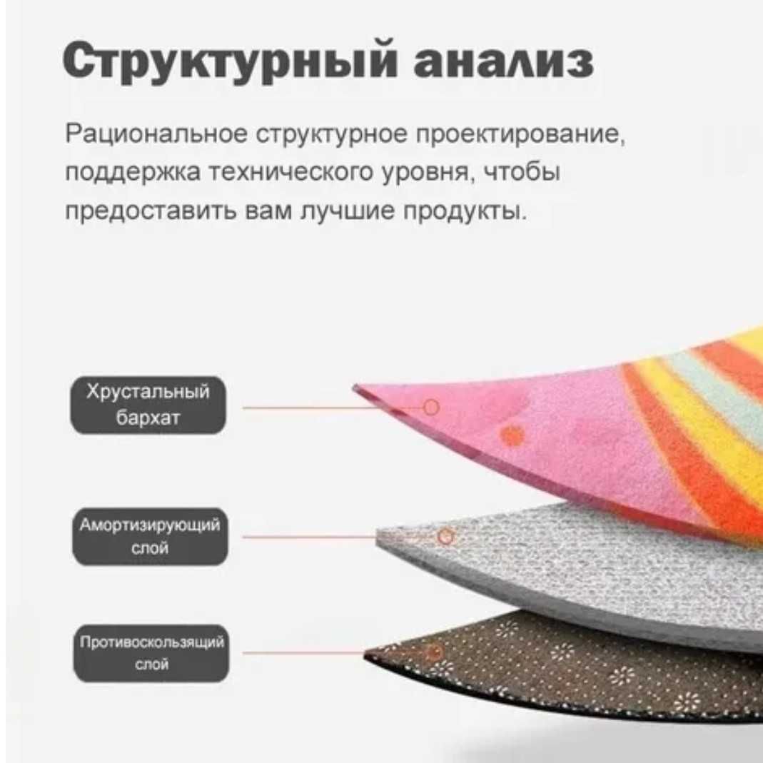 Ковер безворсовый, в скандинавском стиле, размер 200*300