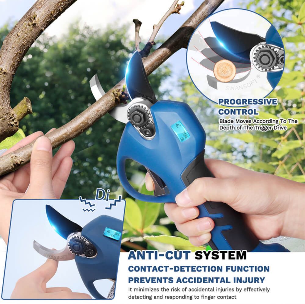 Професионални Акумулаторни ножици за лозя Swansoft 36mm